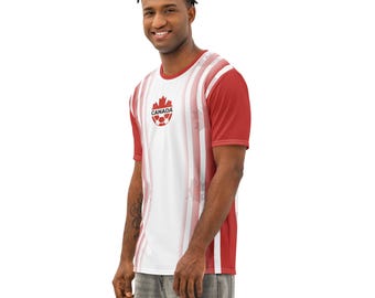 Canada Soccer Jersey Style T-Shirt | 2026 World Cup Fan Apparel