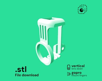 Vertical mount for DJI Osmo Nano (gopro fingers)