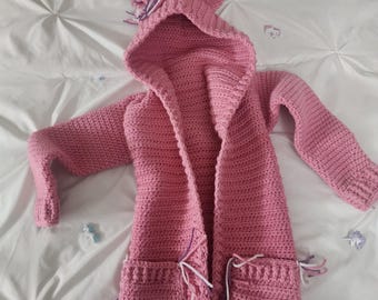 Girls Unicorn Cardigan Sweater, size 4T