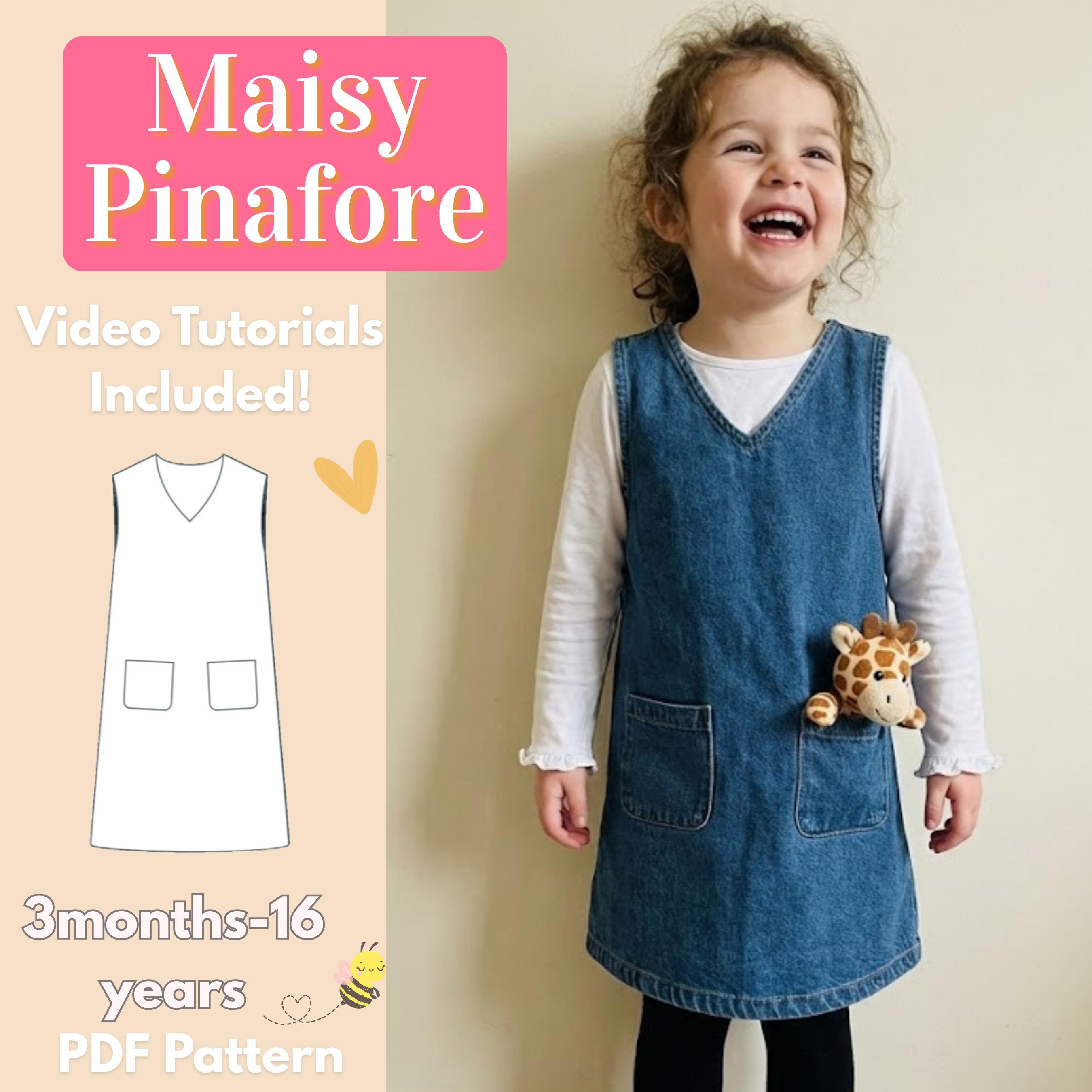 Denim Dungaree Dress - Etsy