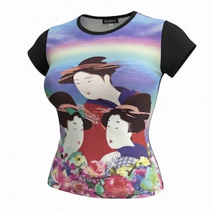 90s Geisha Top - Etsy