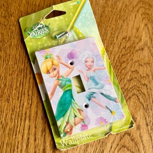Vintage Y2K Disney Fairies Tinker Bell Toggle Light Switchplate