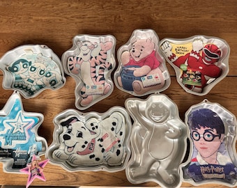 Vintage Wilton Character Cake Pans | Disney Power Rangers Harry Potter Pooh Tigger