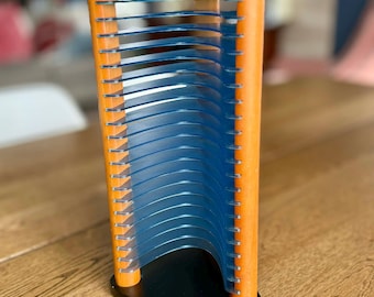 Vintage 1990s Atlantic Wood Plastic 20 CD | Stackable Desktop Organizer