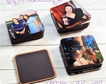 Custom Photo Magnet, Personalized Picture Fridge Magnet 3x3, Gift for Grandma Mom or Dad, Photo Gift for Family, Housewarming Gift