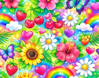 Summer | Seamless Patterns | Instant Download | Printable Digital Paper | Repeating Pattern