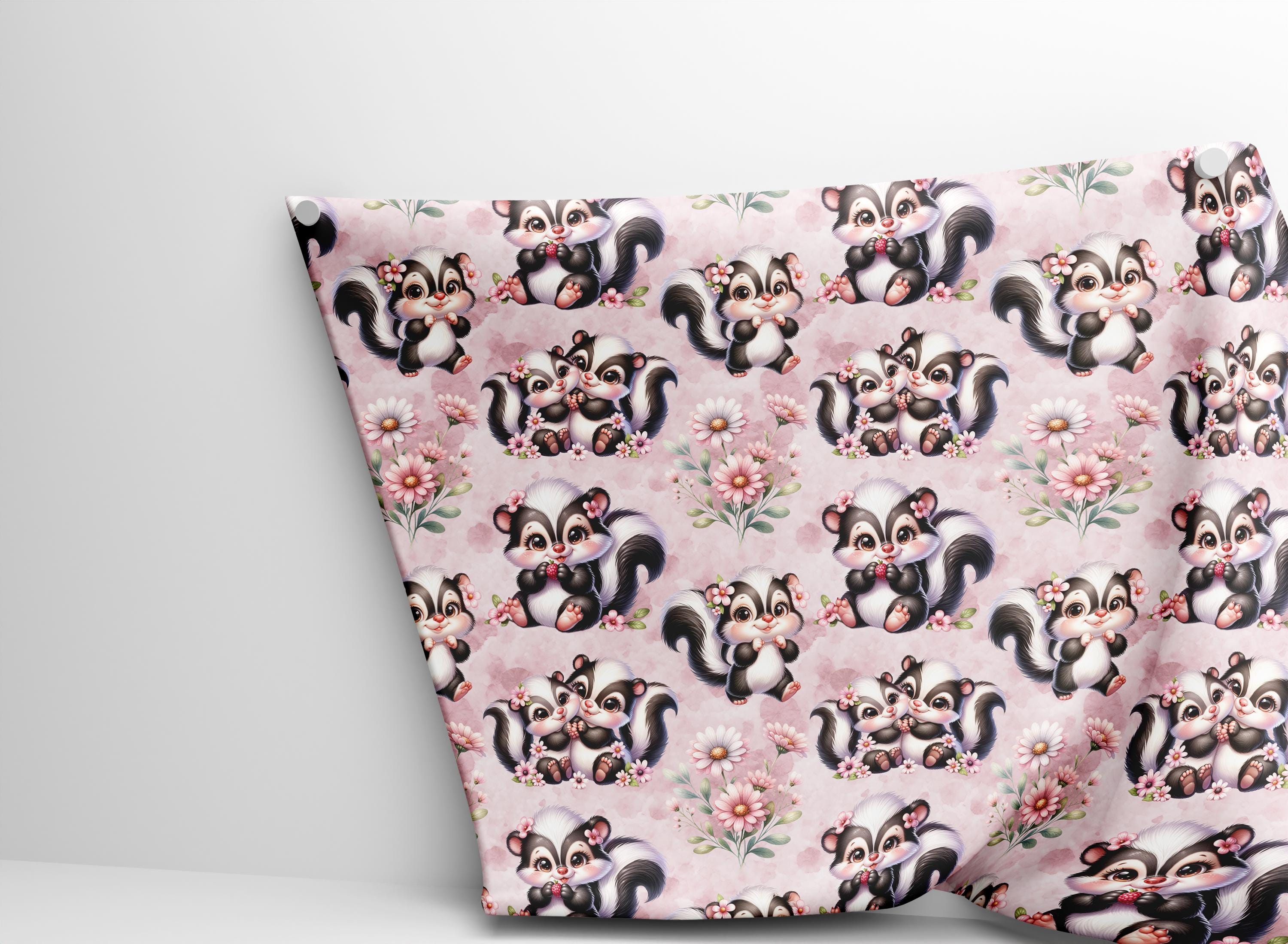 Cute Skunks | Seamless Patterns | Instant Download | Printable Digital ...