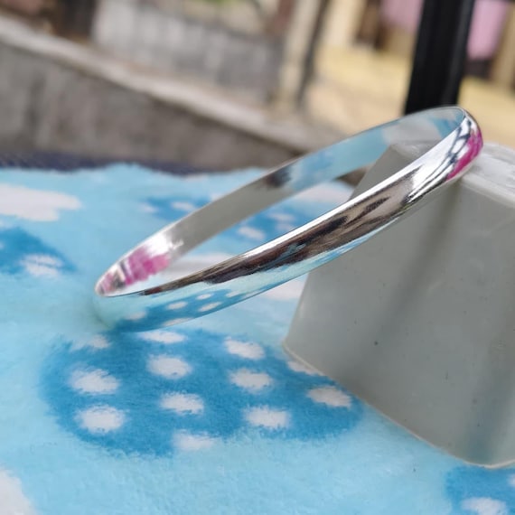 アクセサリー silver 925 simple design bangle Minimalist Sterling Silver Bangle Bracelet | Classic Silver Cuff