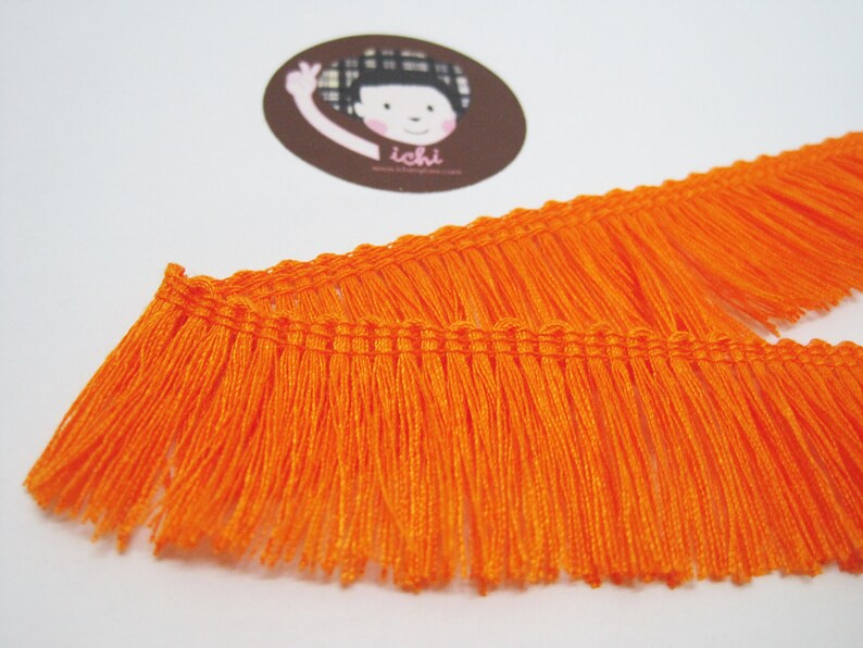 5 Yards Orangered Cotton Tassel Trim Orange Trim Orange Etsy