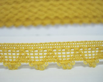 5 yards 5/8" Gold Lace Trim, Lace Trim, Lace Trim Ribbon, wholesale lace, lace supplies, yellow trim, yellow lace, gold lace, gold trim