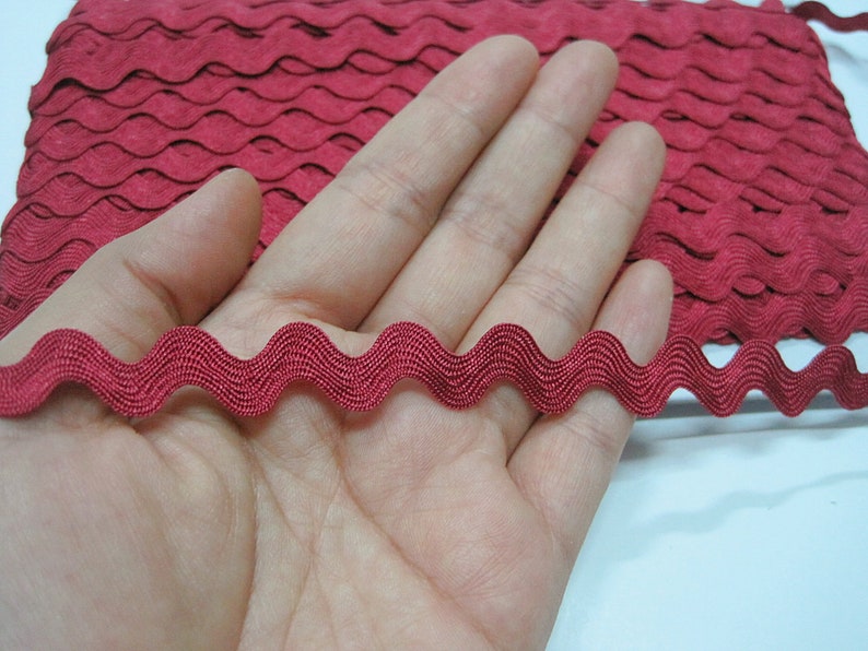 5 Yards 1/2 Rick Rack Trim Ruby Ric Rac Trim Rick Rack Etsy