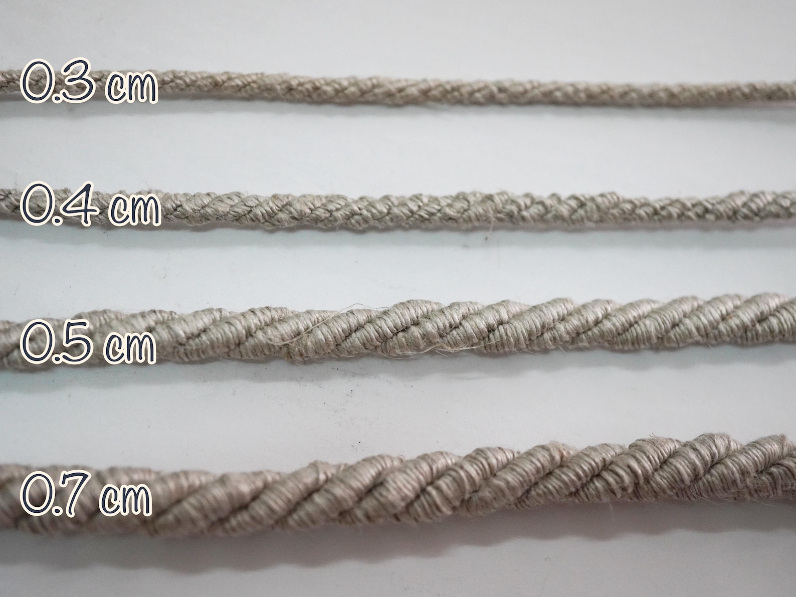 Natural Linen Twisted Cord, Linen Braid - Etsy