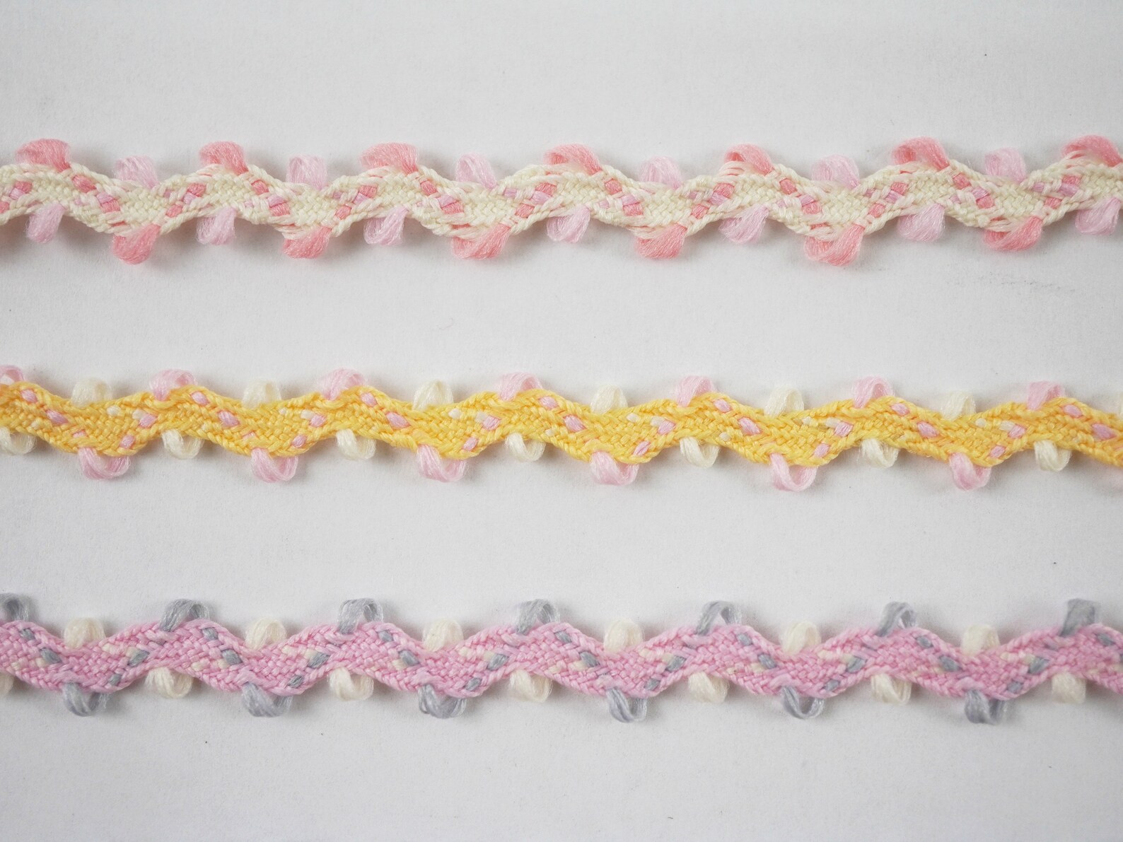 5 Yards Pink Picot Rick Rack Trim, Picot Trim, Rick Rack, Flower Trim ...