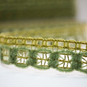 5 yard 5/8" olijfgroene chenillegroene metallic vlecht