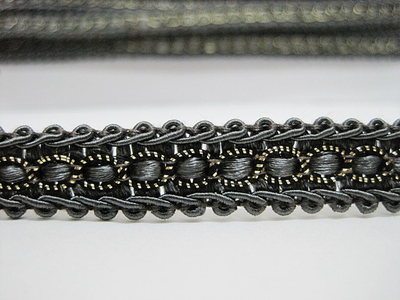 5 Yards 1/2 Dark Gray Gimp Braid Trim Gimp Braid Etsy