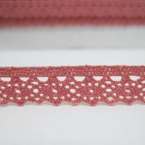 5 yards 3/8 Pink Crochet Lace Trims, Lace Trim, Crochet Lace Trim, Cotton Lace Trim, Lace Trim Ribbon, Pink Lace Trim, Pink Lace, Pink Trim Rose Pink