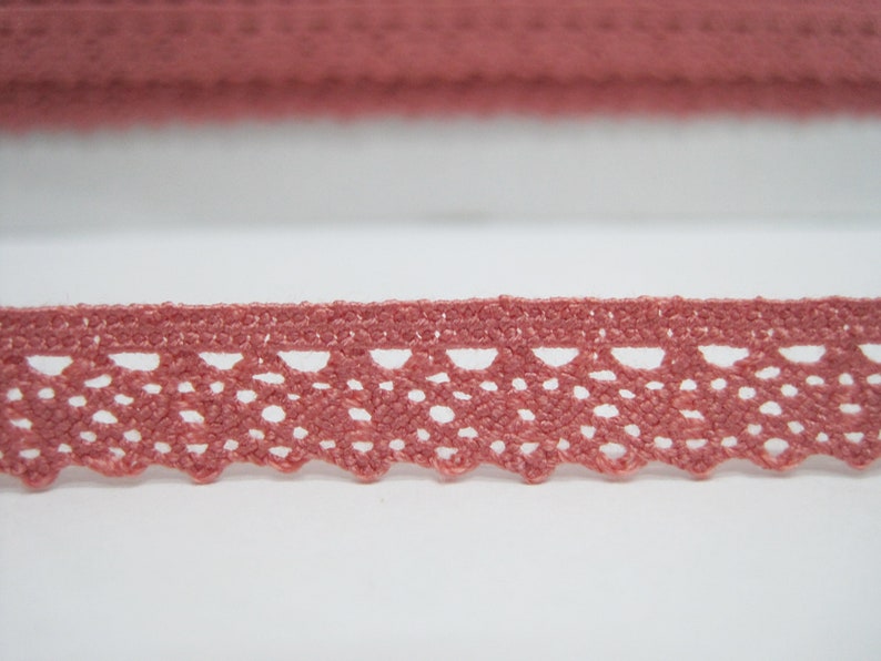 5 yards 3/8 Pink Crochet Lace Trims, Lace Trim, Crochet Lace Trim, Cotton Lace Trim, Lace Trim Ribbon, Pink Lace Trim, Pink Lace, Pink Trim Rose Pink