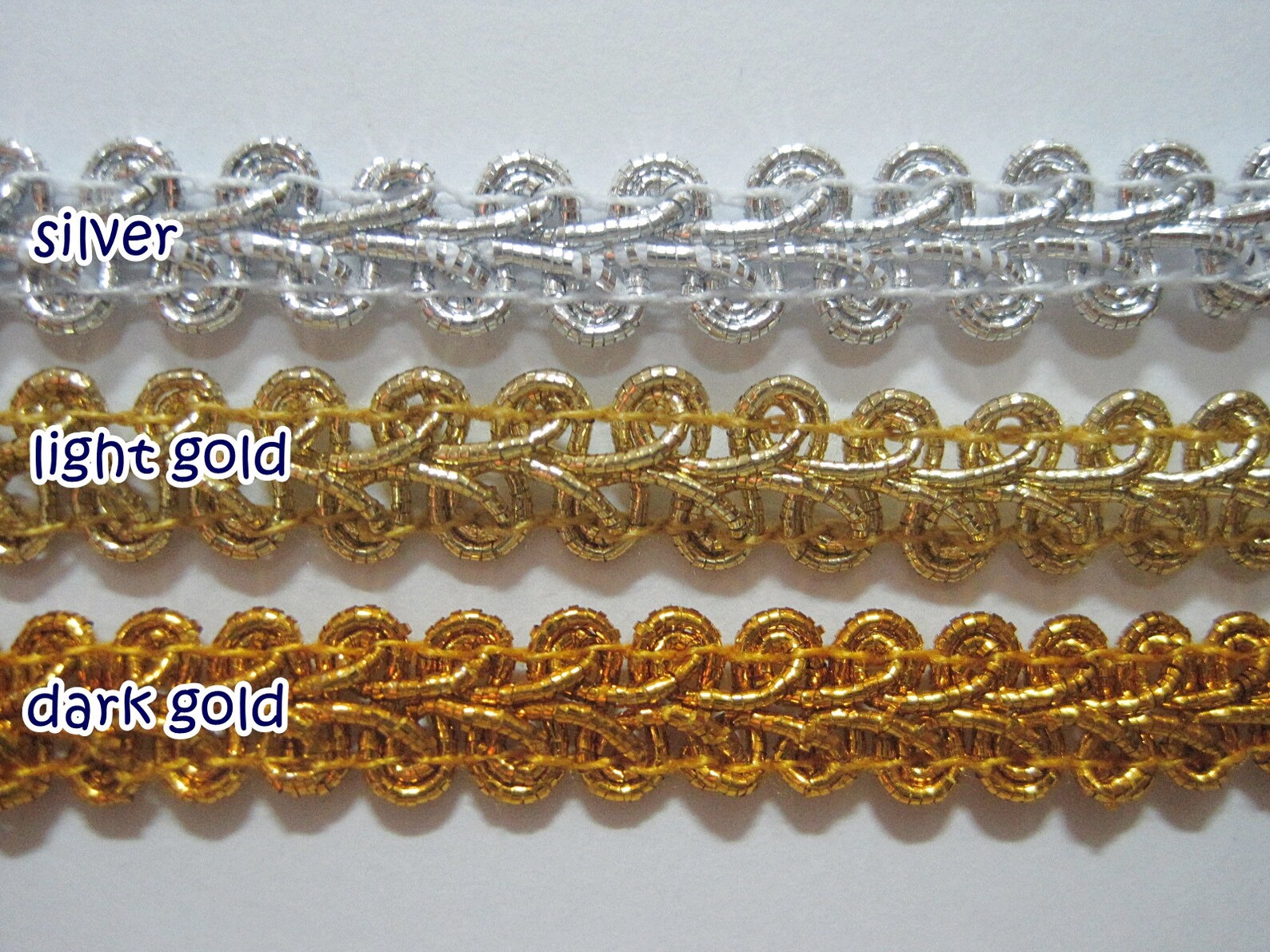 5 Yards 3/8 Gold Metallic Gimp Braided Trim Gimp Braid | Etsy