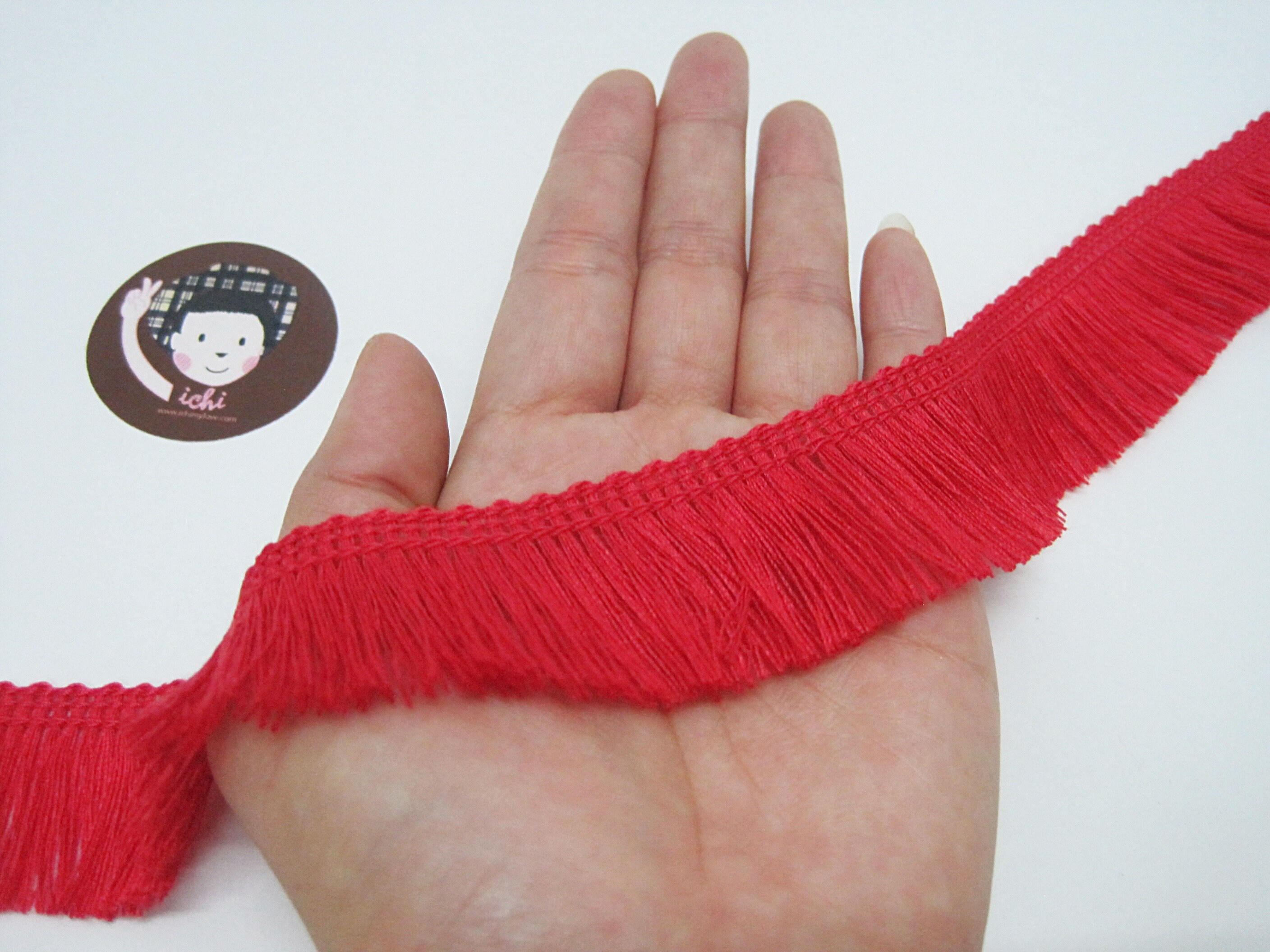 5 Yards Red Cotton Tassel Trim Red Trim Red Tassel Fringe Etsy
