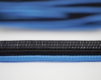 5 Yards Double Lip Cord Piping, edge piping, decorative edging, upholstery edging, flanged insertion piping, edging cord braid, blue piping