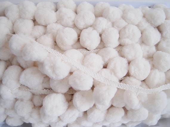 Ball Trim Curtains, Large Pompom Trim