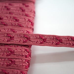 5 Meter Rose Pink-Ruby Schmetterling Band, Schmetterling Band, Webband, Schmetterling Spitzenbesatz, Schmetterling Zierband, rosa Spitze, rosa Schleifenband