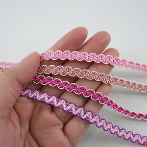 5 yards Pink Rick Rack, Rick Rack trim, zig zag trim, zig zag, ric rac trim, decorative lace, ric rac ribbon, ric rac braid, pink rick rack