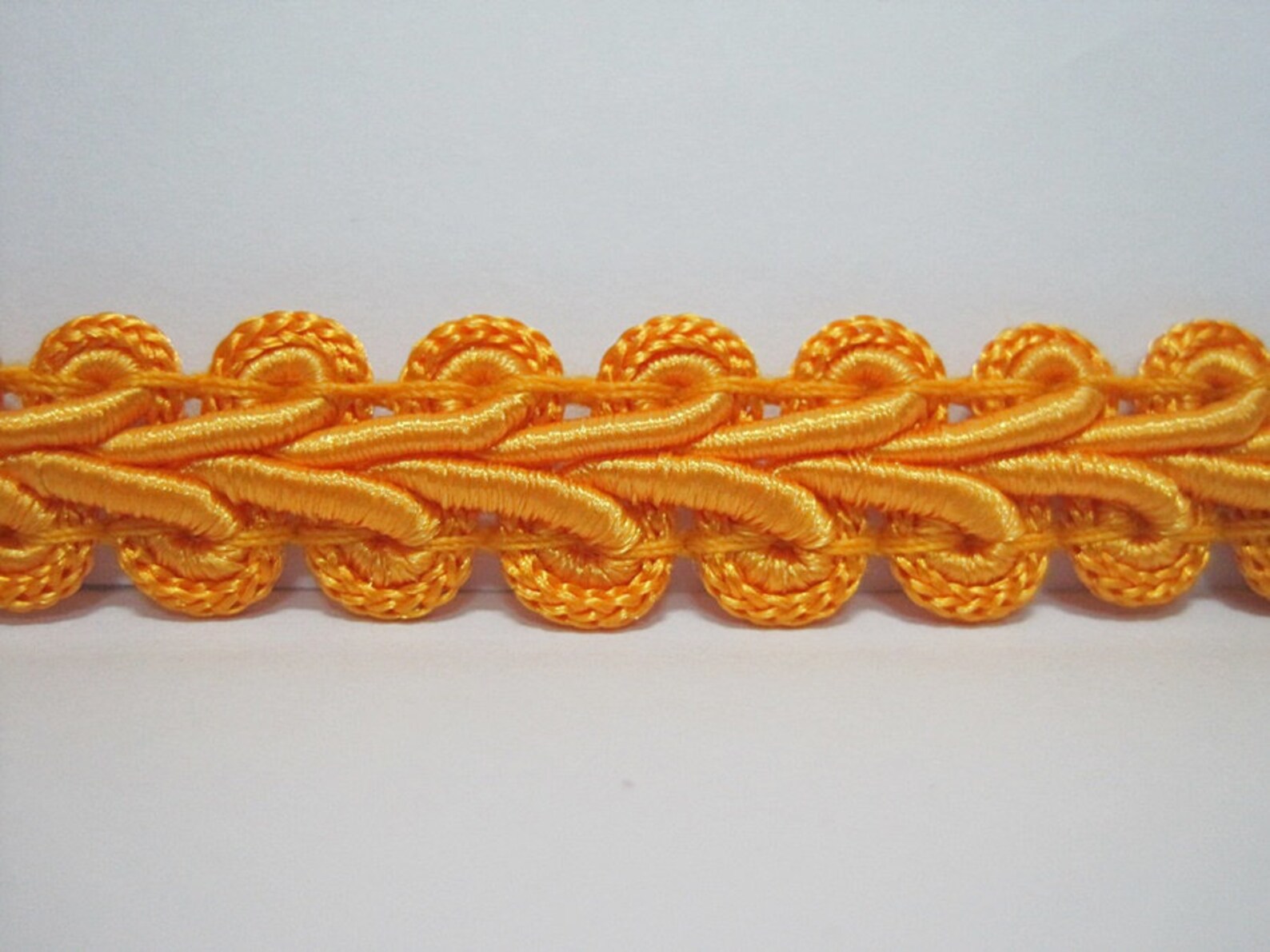 5 Yards 1/2 Orange Gimp Braided Trim Gimp Braid Etsy