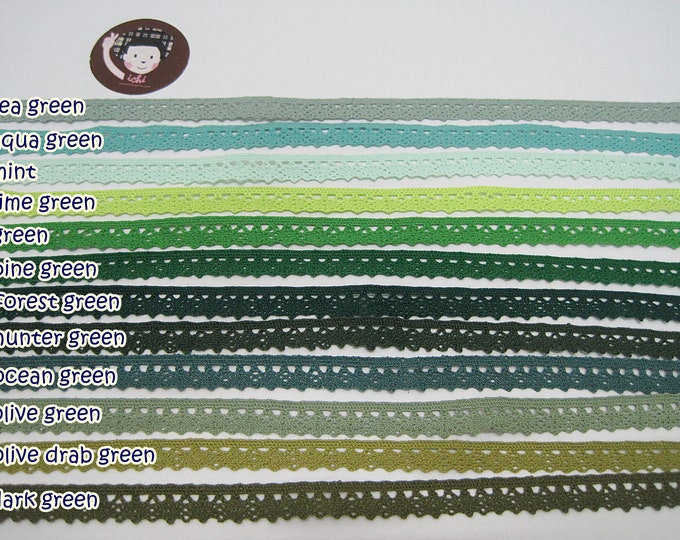 5 Yards Green Jumbo Rick Rack Trim, Mint Rick Rack, Jumbo Ric Rac, Rick ...