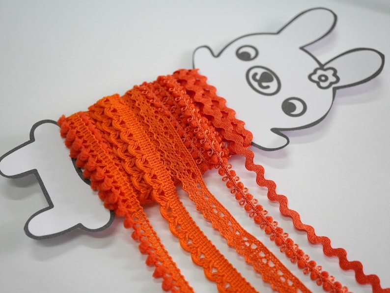 5 Yards Orange-red Lace Rabbit Set - Etsy