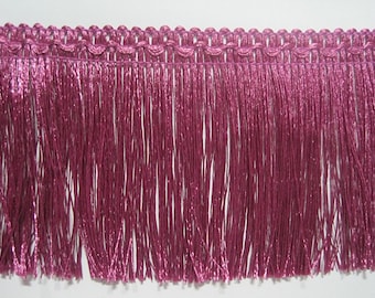 DecoPro Frangia Chainette CF06 – 12,5 Metri, Colore Lilla, Altezza 15 Cm, In Poliestere Per Sartoria E Decorazione - 6