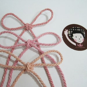 5 Yd 3 mm Pink Twisted Cord with Gold Metallic, Pink Twisted Cord, Braided cord, jewelry making cord, pink round cord, pink cord, rose pink
