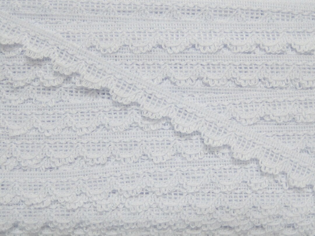 5 Yards 5/8 White Lace Trim, Lace Trim, Lace Trim Ribbon, Wholesale