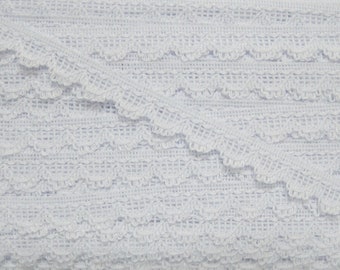 5 yards 5/8" White Lace Trim