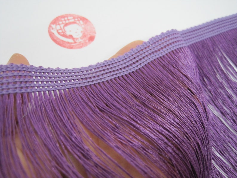 Purple Trim Chainette trim purple tassel violet fringe Fringe tassel trim purple tassel trim 1 Yard 4 to 10 Violet Chainette Fringe