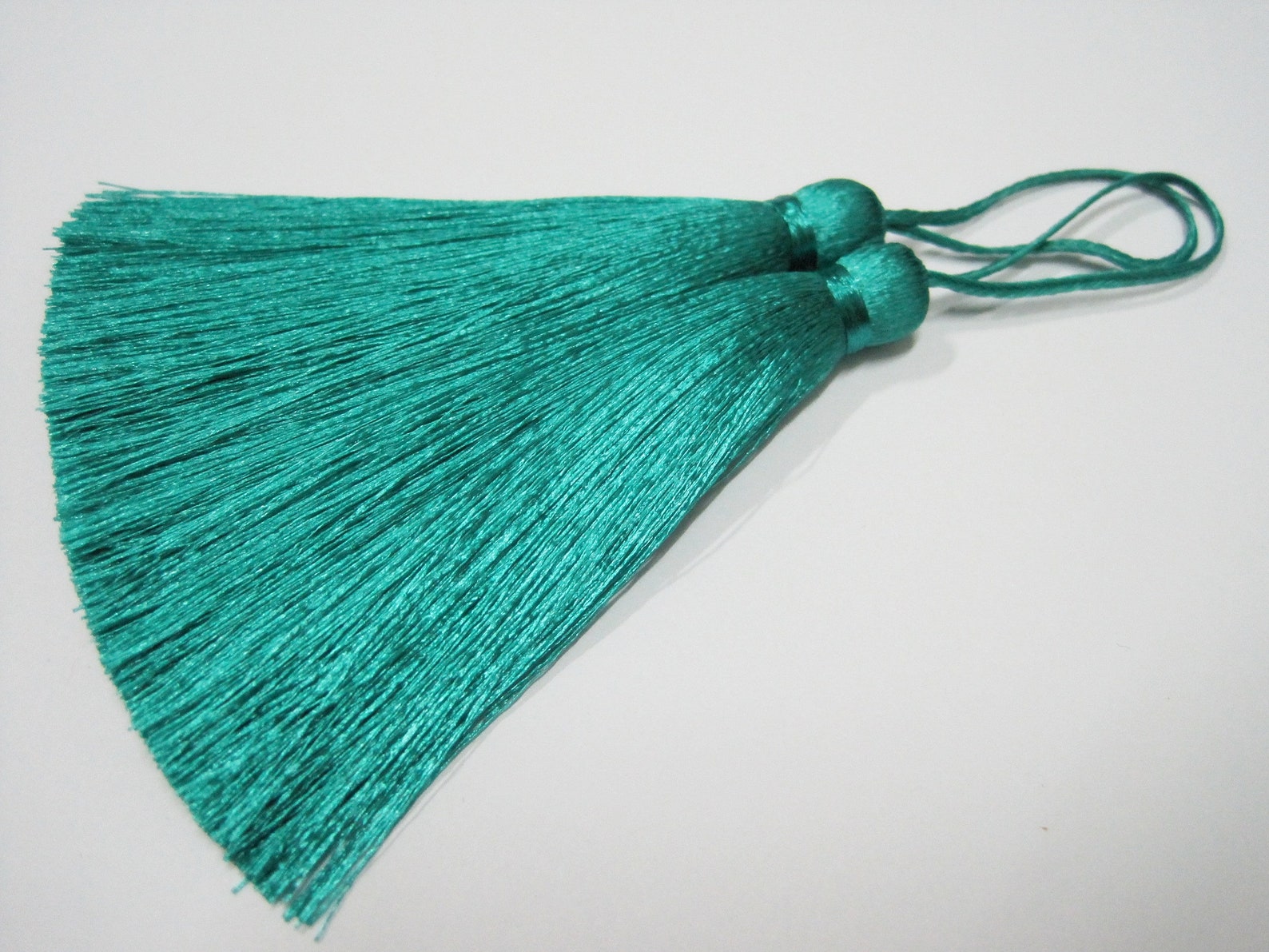 10 Pcs Teal SP192 Long Tassel Wholesale Tassels Tassel Etsy