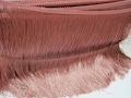 1 Yard 4" to 10" Rose Pink Chainette Fringe, Pink Trim, Fringe tassel trim, Chainette trim, pink tassel, pink tassel trim, pink chainette product logo