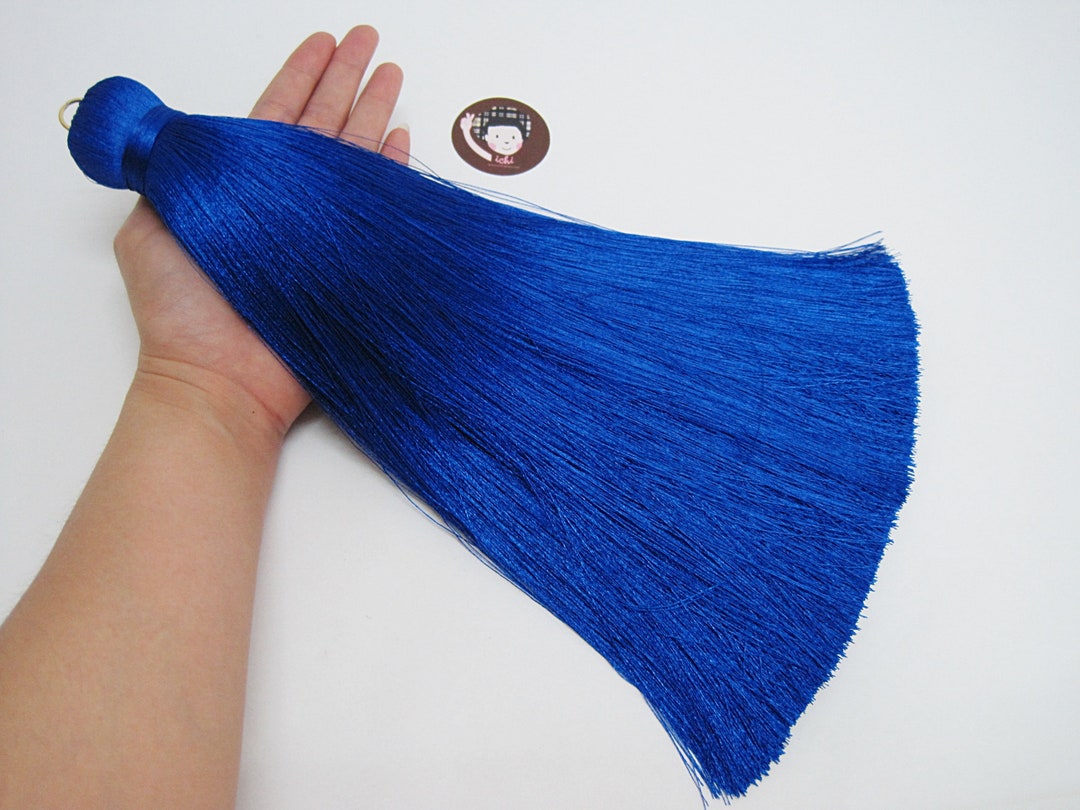 1 Pc Azure Jumbo Tassel, Big Tassel, Wholesale Tassels, Jumbo Silk