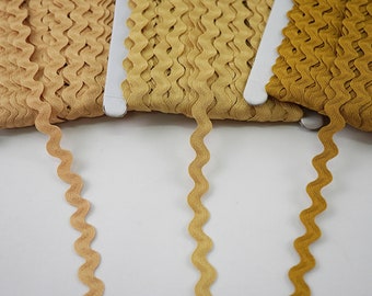 5 Yards 1/2" Gold Rick Rack Trim, Gold Ric Rac Trim, Rick Rack Lot, wholesale rick rack, Rick Rack trim, gold zig zag trim, gold ribbon lace