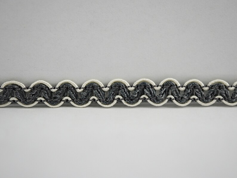 5 Yards Gray Rick Rack, Rick Rack Trim, Zig Zag Trim, Zig Zag, Ric Rac ...