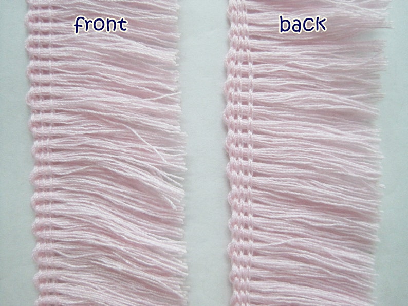 5 Yards Soft Pink Cotton Tassel Trim Pink Trim Pink Tassel Etsy