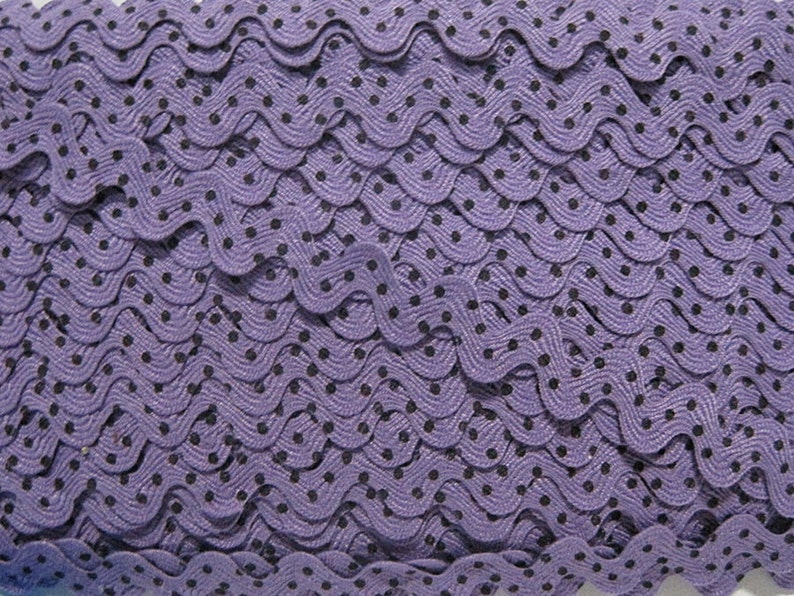 5 yards Violet Polka Dot Rick Rack Trim Ric Rac Rick Rack Etsy