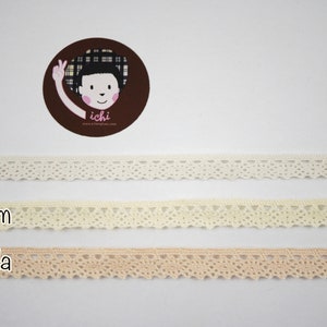 5 yardas 3/8&quot; ribetes de encaje de ganchillo crema, ribete de encaje, ribete de encaje de ganchillo, ribete de encaje de algodón, cinta de ribete de encaje, encaje de marfil, encaje crema, ribete de marfil