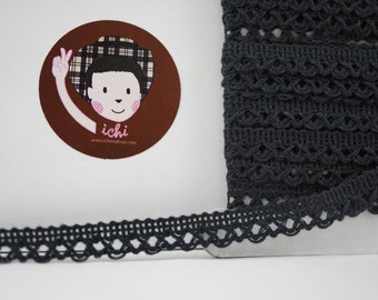 5 yards 3/8" Black Lace Trim, Lace Trim