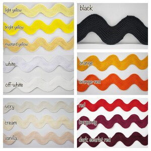 5 Yards Red Jumbo Rick Rack Trim, Red Rick Rack, Jumbo Ric Rac, Rick ...