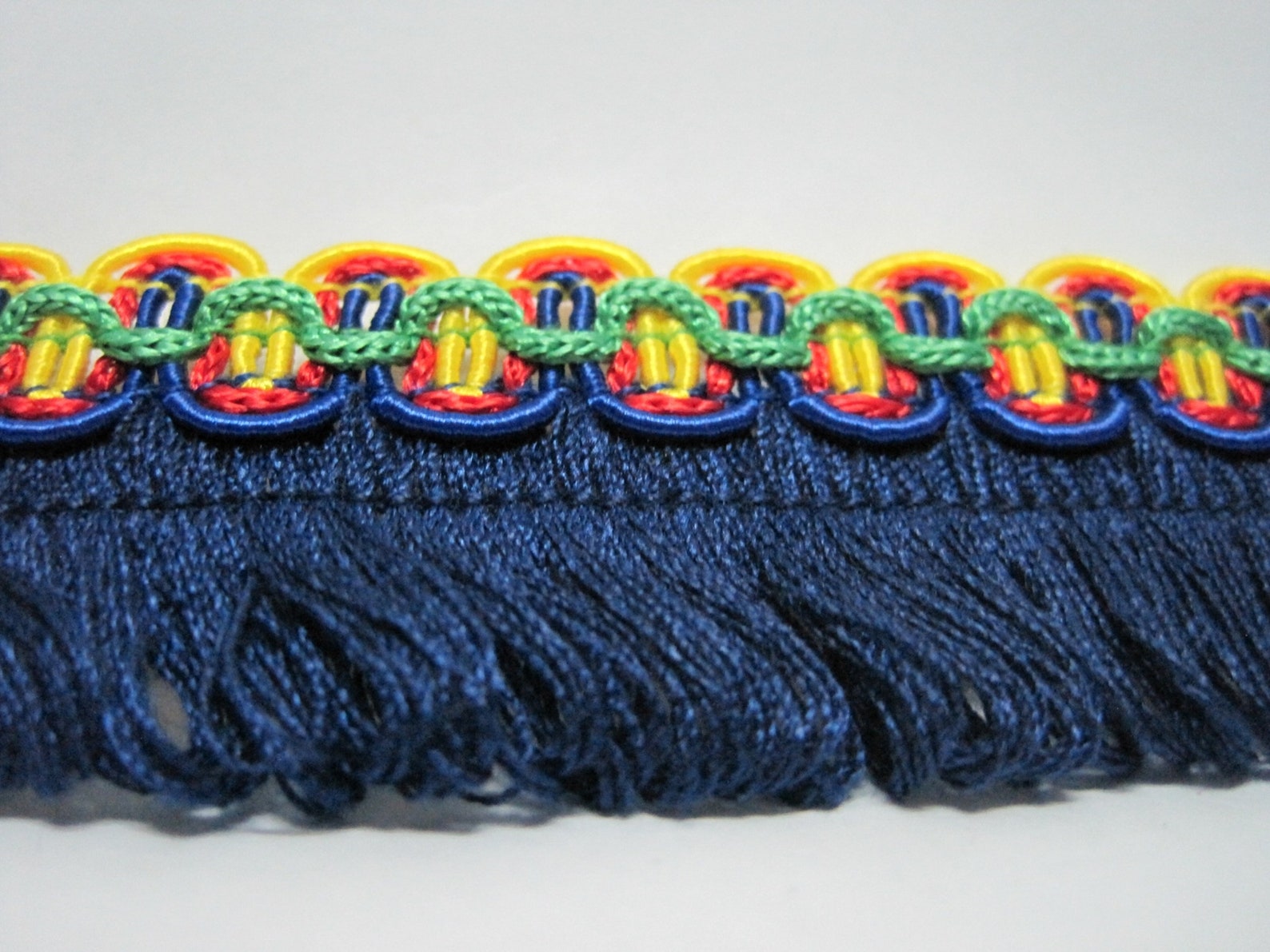 5 Yards Blue Tassel Loop Trim Multicolored Trim Tassel Trim Etsy