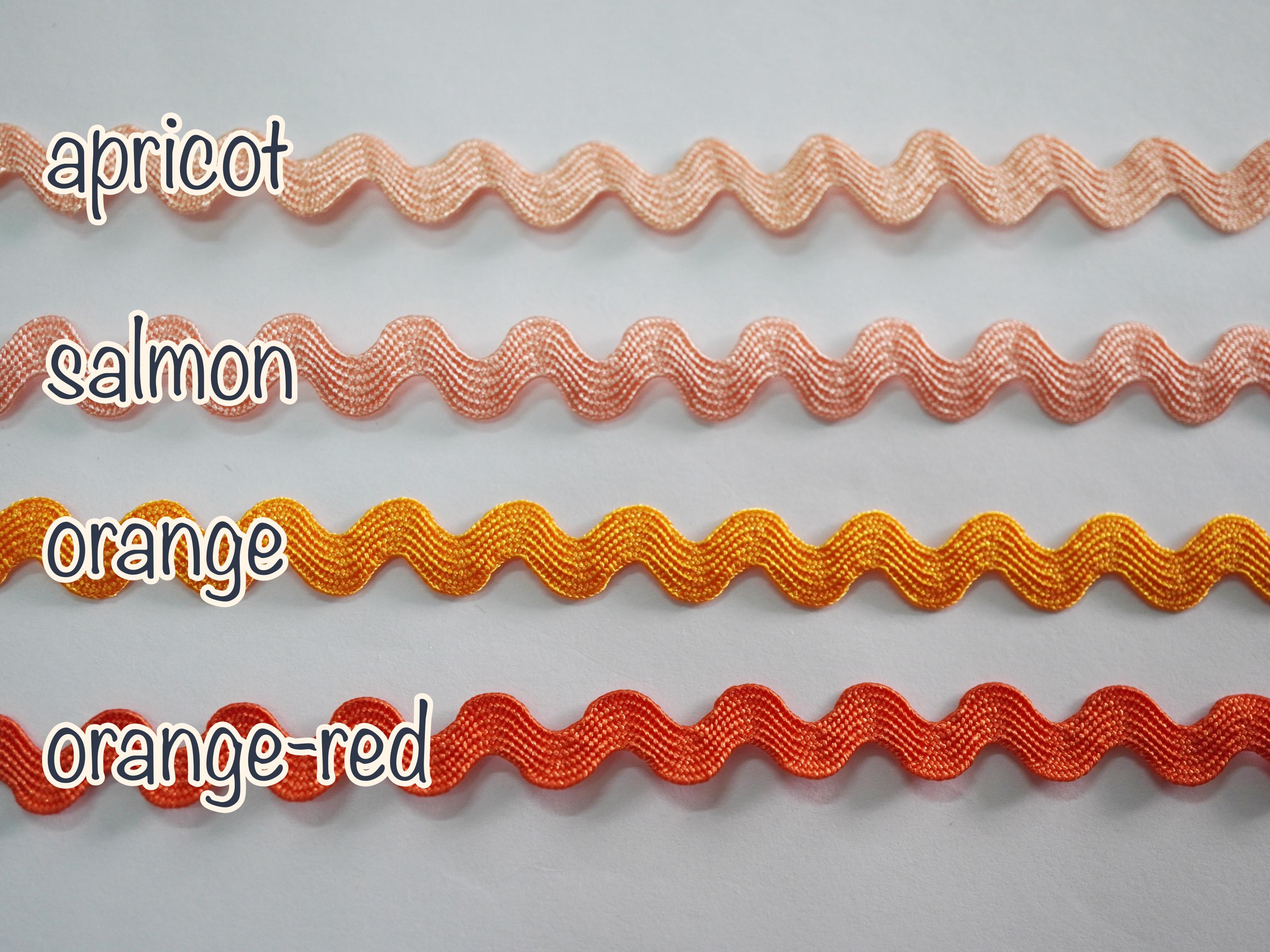 Orange Rick Rack 5 Yards Orange Mini Rick Rack, Ric Rac Trim, Rick Rack Lot, Zig Zag ...