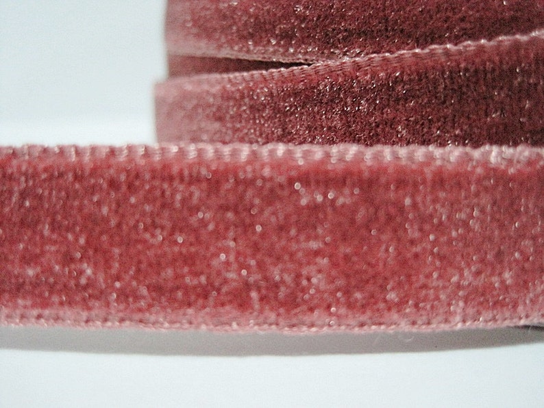 5 Yards 1/2 Rose Pink Velvet Ribbon Pink Velvet Ribbon - Etsy