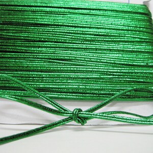 5 Meter 3 mm Grün Metallic Soutache Geflecht, geflochtene Schnur,Soutache Schnur,Soutache geflochten,Schmuckschnur,metallic Soutache geflochten