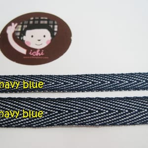 5 Meter Marineblau Herringbone Tap, Blaues Köperband, Chevron-Band, Blaues Stoffband, Band, Köperband für Masken, blaues Band, Chevron-Köper